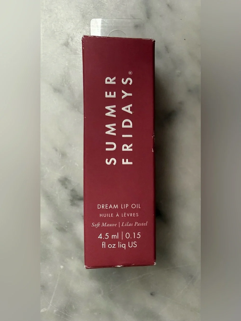 Summer Fridays Dream Lip Oil for Moisturizing Sheer Coverage SOFT MAUVE NIB
